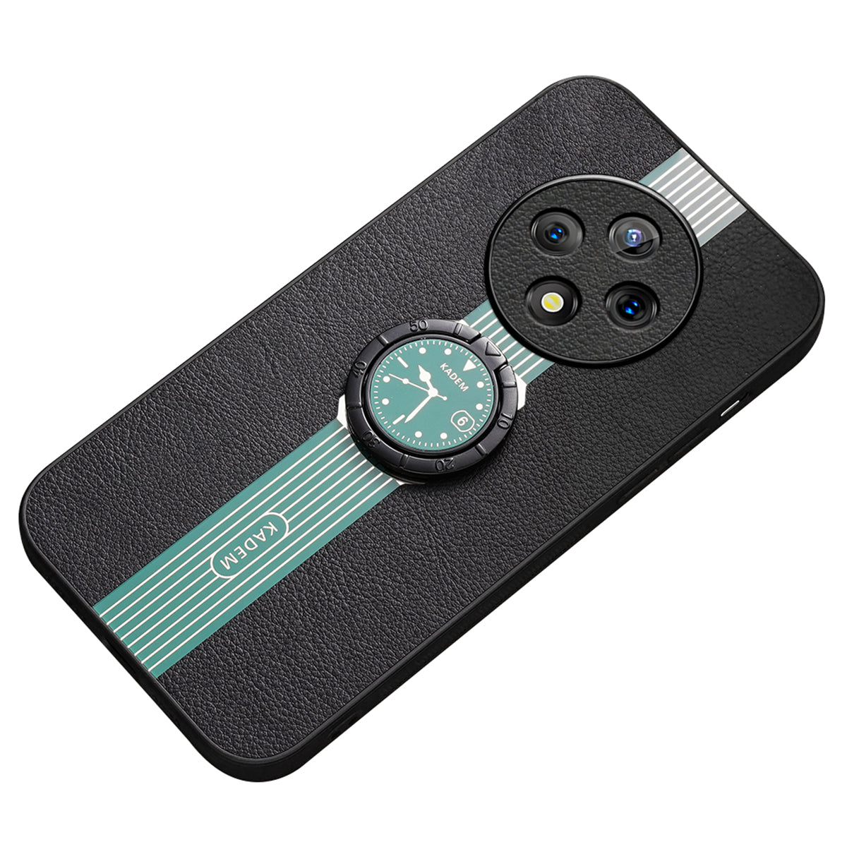 KADEM For Oppo A3 Pro 5G Kickstand Case Electroplating Magnetic Car Mount Leather Back Phone Cover KADEM For Oppo A3 Pro 5G Kickstand Case Electroplating Magnetic Car Mount Leather Back Phone Cover